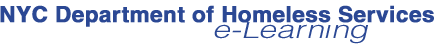 NYC Department of Homeless Services: e-Learning